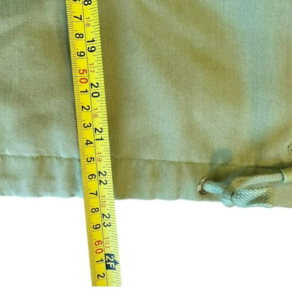 Soft Surroundings Sage Green‎ Tie Hem Tencel Jacket Womens L